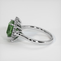 3.69 Ct. Green Sapphire Ring, 14K White Gold 4