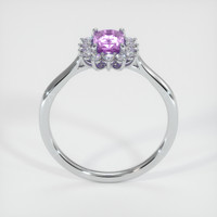 1.00 Ct. Sapphire Ring, 14K White Gold 3