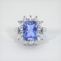 5.01 Ct. Sapphire Ring, 18K White Gold 1