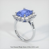 5.01 Ct. Sapphire Ring, 18K White Gold 2