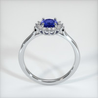 0.67 Ct. Sapphire Ring, 18K White Gold 3