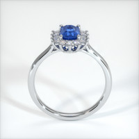 0.66 Ct. Sapphire Ring, 18K White Gold 3