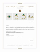 Emerald Ring 1.09 Ct., 18K White Gold Appraisal