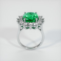 7.80 Ct. Emerald  Ring - 18K White Gold