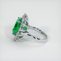 Halo Emerald Ring 7.80 Ct., 18K White Gold Preview