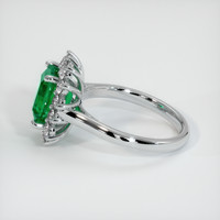 2.37 Ct. Emerald Ring, 18K White Gold 4