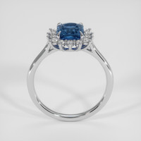 1.73 Ct. Blue Cobalt Spinel Ring, 18K White Gold 3
