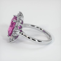 6.02 Ct. Sapphire Ring, 18K White Gold 4