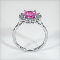 3.00 Ct. Purplish Pink Sapphire Ring, 18K White Gold 3