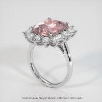 8.46 Ct. Sapphire Ring, 18K White Gold 2
