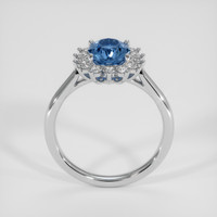 1.53 Ct. Blue Sapphire Ring, 18K White Gold 3
