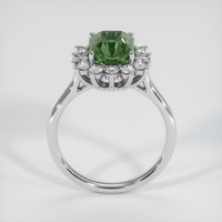 3.69 Ct. Green Sapphire Ring, 18K White Gold 3