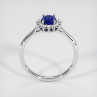 0.80 Ct. Sapphire Ring, 18K White Gold 3