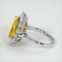 9.71 Ct. Sapphire Ring, 18K White Gold 4