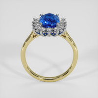 2.37 Ct. Blue Sapphire Ring, 14K White & Yellow 3