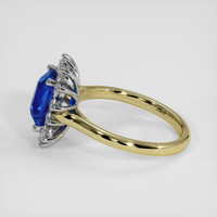 2.37 Ct. Blue Sapphire Ring, 14K White & Yellow 4