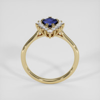 1.14 Ct. Blue Sapphire Ring, 10K Yellow Gold 3