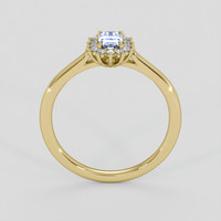0.71 Ct. Blue Sapphire Ring, 10K Yellow Gold 3
