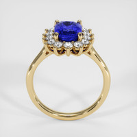 2.51 Ct. Blue Sapphire Ring, 14K Yellow Gold 3