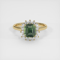 2.14 Ct. Sapphire Ring, 14K Yellow Gold 1