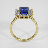 3.68 Ct. Blue Sapphire Ring, 14K Yellow Gold 3