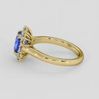 1.69 Ct. Blue Sapphire Ring, 14K Yellow Gold 4