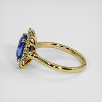 2.63 Ct. Blue Sapphire Ring, 14K Yellow Gold 4