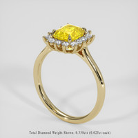 2.11 Ct. Yellow Sapphire Ring, 14K Yellow Gold 2