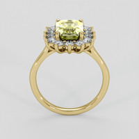 3.26 Ct. Bi Color / Parti Sapphire Ring, 14K Yellow Gold 3