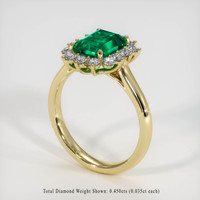 1.91 Ct. Emerald Ring, 18K Yellow Gold 2