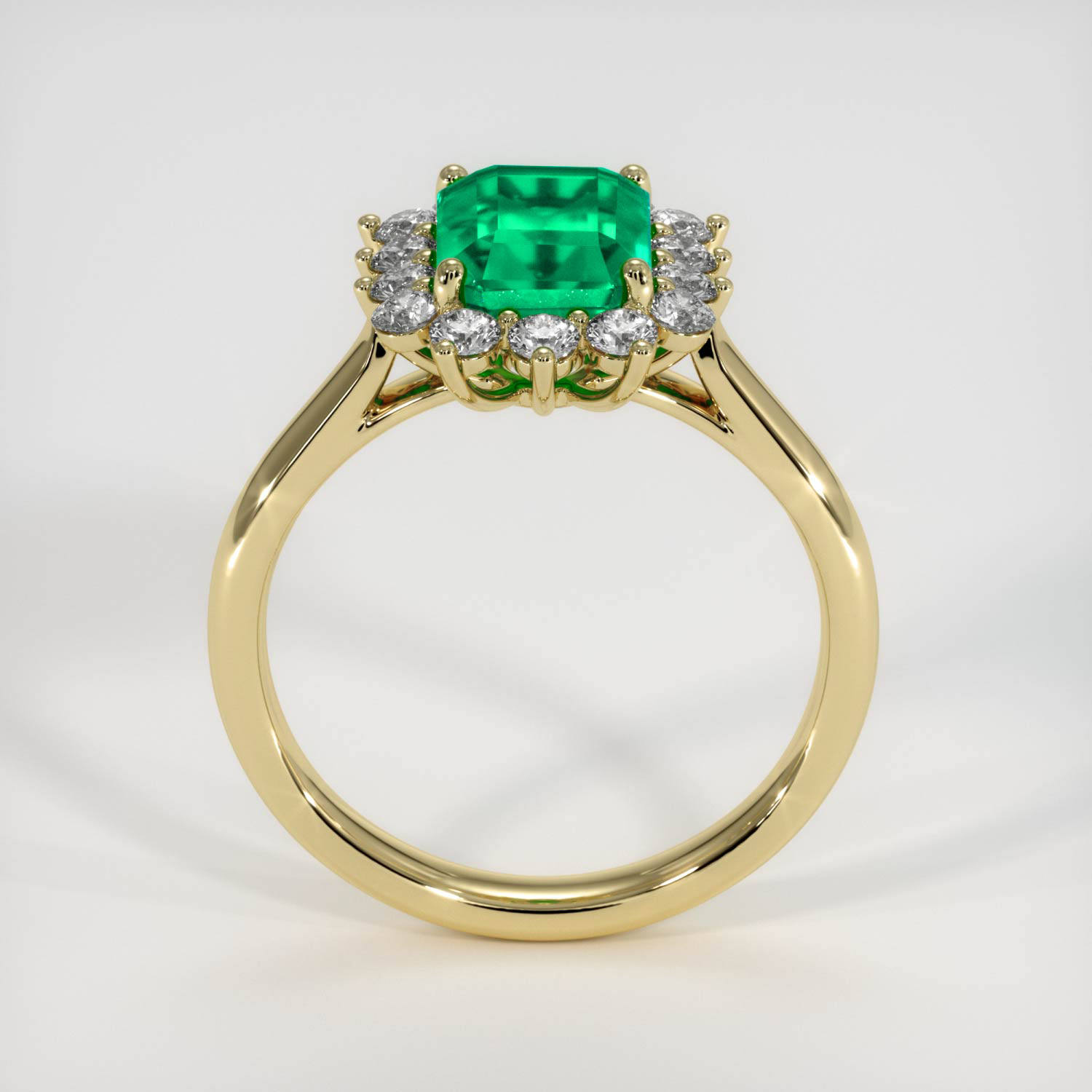 Emerald Ring 1.91 Ct. 18K Yellow Gold | The Natural Emerald Company