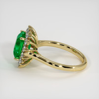 2.82 Ct. Emerald Ring, 18K Yellow Gold 4