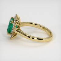 1.64 Ct. Emerald Ring, 18K Yellow Gold 4