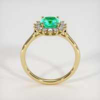 1.07 Ct. Emerald Ring, 18K Yellow Gold 3