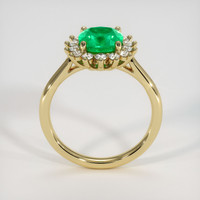 1.52 Ct. Emerald Ring, 18K Yellow Gold 3