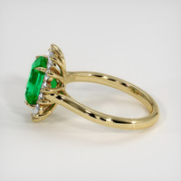 2.08 Ct. Emerald Ring, 18K Yellow Gold 4