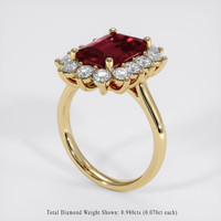 2.70 Ct. Gemstone Ring, 18K Yellow Gold 2