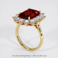 4.76 Ct. Gemstone Ring, 18K Yellow Gold 2