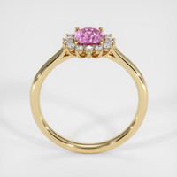 1.11 Ct. Pink Sapphire Ring, 18K Yellow Gold 3