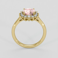 2.06 Ct. Padparadscha Sapphire Ring, 18K Yellow Gold 3