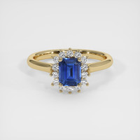 1.24 Ct. Sapphire Ring, 18K Yellow Gold 1