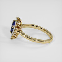1.14 Ct. Blue Sapphire Ring, 18K Yellow Gold 4