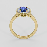 1.69 Ct. Blue Sapphire Ring, 18K Yellow Gold 3