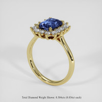 2.63 Ct. Blue Sapphire Ring, 18K Yellow Gold 2