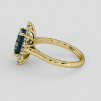 2.51 Ct. Bi Color / Parti Sapphire Ring, 18K Yellow Gold 4