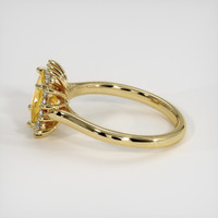 1.22 Ct. Yellow Sapphire Ring, 18K Yellow Gold 4