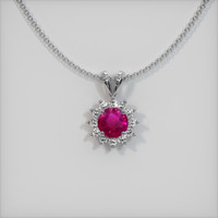 0.61 Ct. Ruby Pendant, Platinum 950 1