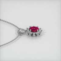 0.61 Ct. Ruby Pendant, Platinum 950 3