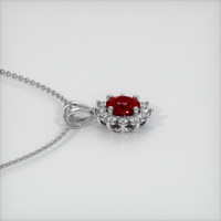 0.54 Ct. Ruby Pendant, Platinum 950 3