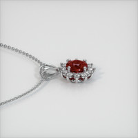 0.62 Ct. Ruby Pendant, 14K White Gold 3